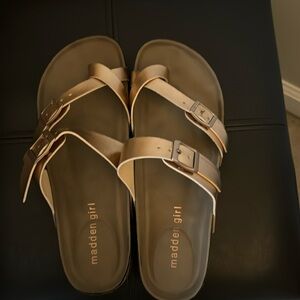 Rose gold sandals